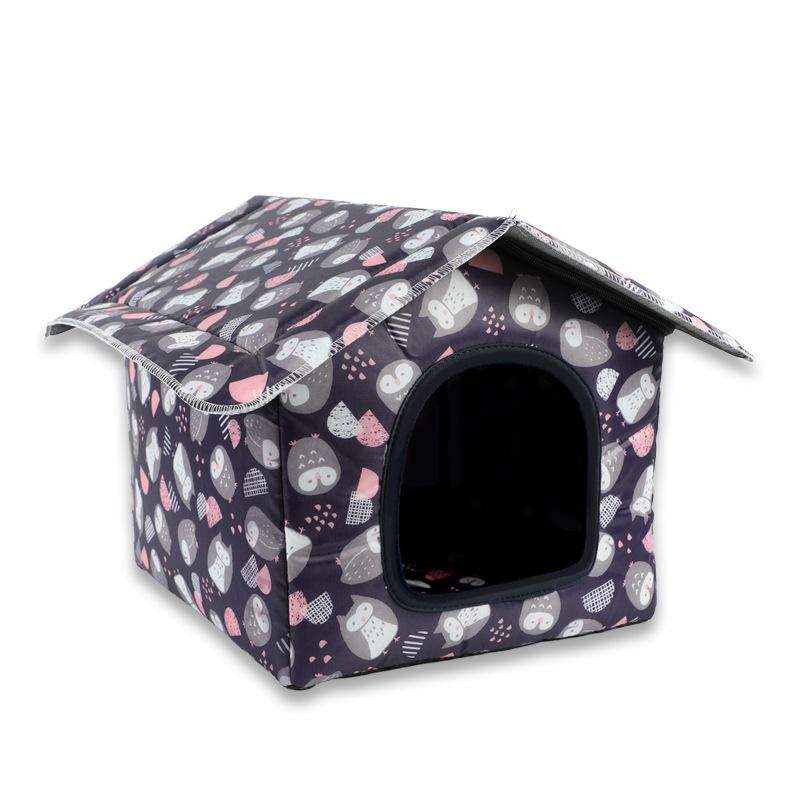 Washable Folding Cat Nest Stray Pet House Wear-resistant Creative Dog House All Seasons Removable Outdoor Waterproof Cat House
