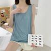 Damen Modal Camisole in großen Größen: Sommer Ärmelloses Locker sitzendes Oberteil im T-Shirt-Stil, Große Größe