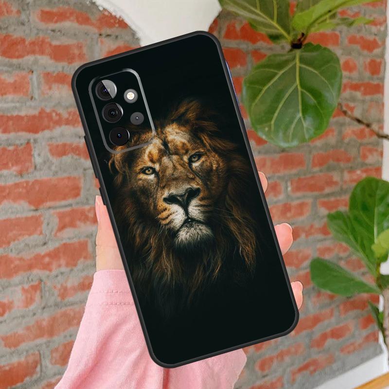 King Of The Jungle Lion Phone Case For Samsung Galaxy A54 A34 A14 A55 A35 A25 A15 A52 A32 A12 A51 A71 A13 A33 A53