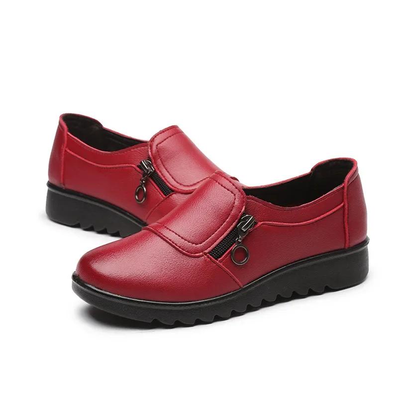 Fashion Fashion Womens Flat Shoes Female Moccasin Slip-on Shoes Lightweight Women Casual Shoe Solid Color Versatile Zapatos De Mujer