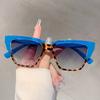 Fashion Leopard Sunglasses Square Trendy Design Women Sun Glasses Oversize Decoration Shades for Travelling Driving