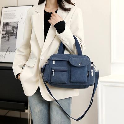 Simple Women's Canvas Crossbody Shoulder Bag Luxury Designer Fashion