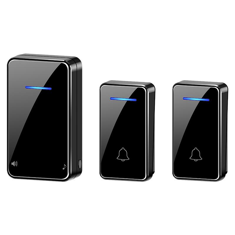 Wireless Smart Doorbell with Generator and Plug-in, Long-Range Remote Control, Elderly Call Button for Home Use