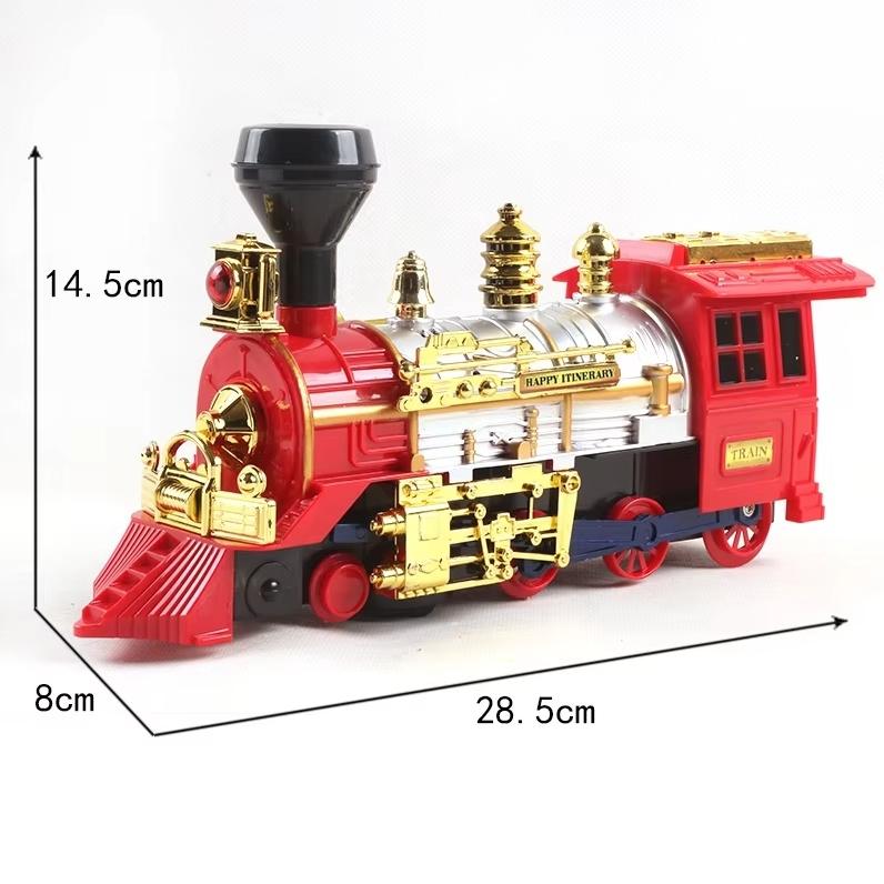Train Toy for Toddlers Electric Steam Locomotive with Smoke, Light & Sound, Toddler Toy Trucks Ideal Gift for Kids