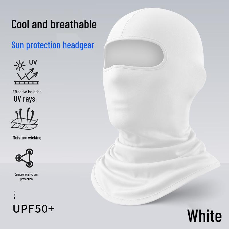 Quick-Dry Multifunctional Summer Cycling Face Mask: Breathable, Sun-Protective, Ice Silk Balaclava & Headband