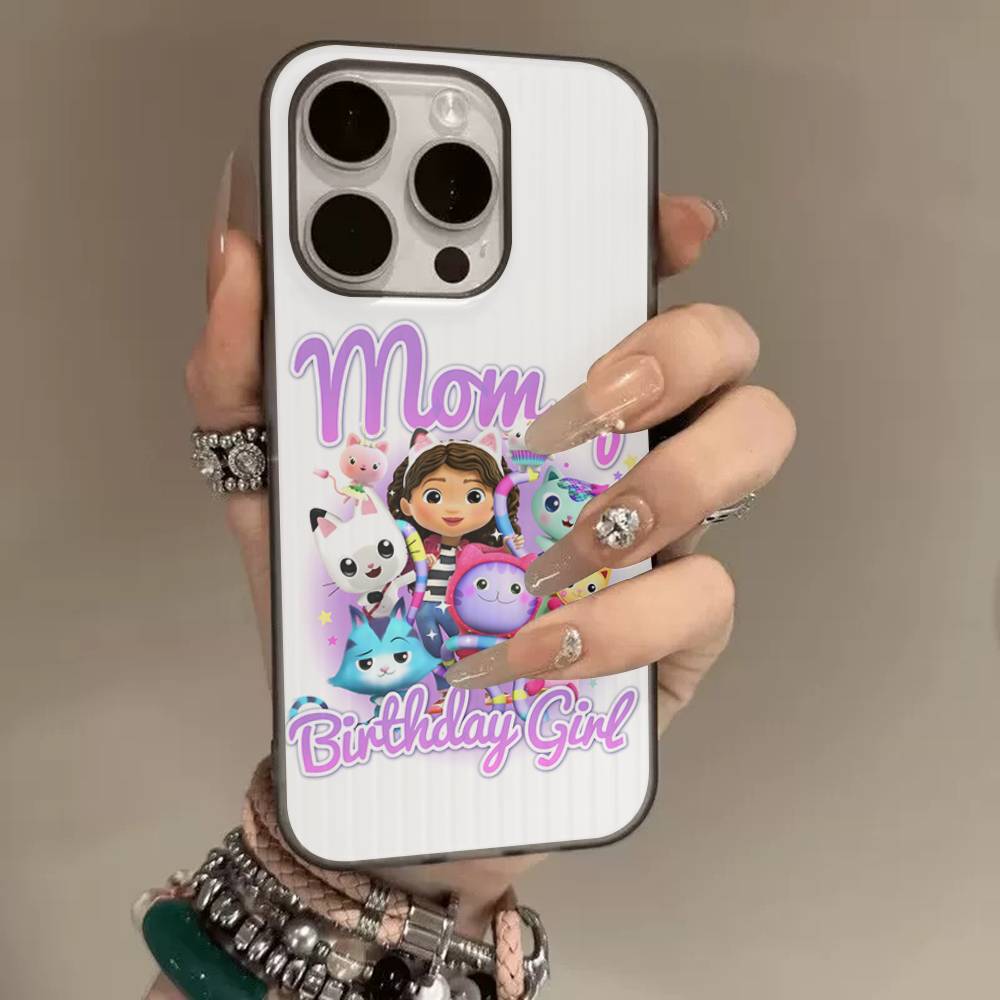 Cute G-Gabbys D-Dollhouses Soft Corrugated Phone Case For IPhone 11 12 13 14 15 16 17 Pro Max Plus Pro Shockproof Cover
