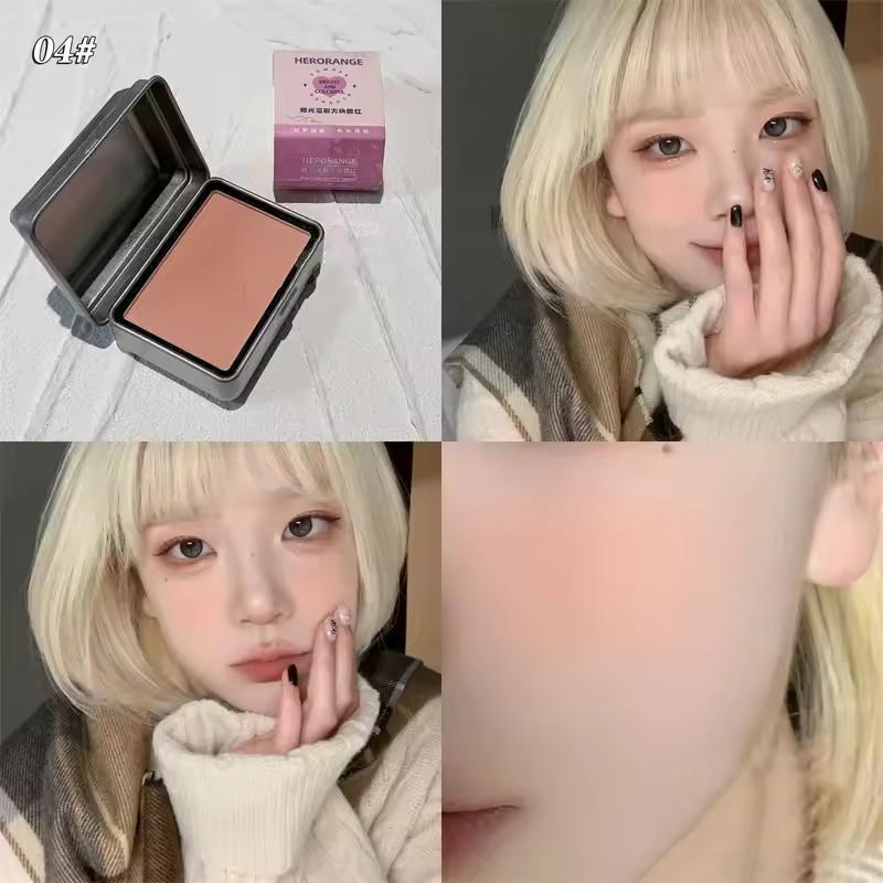 

Румяна Iron Box, минеральная пудра, стойкий натуральный оттенок для контура щек, розовые румяна для лица, косметика, однотонная палитра румян