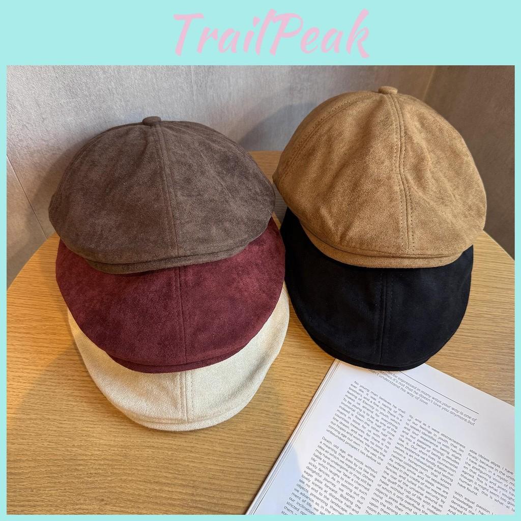 Vintage Solid Color Hat Women Polyester Material Sun Protection Fit Adjustable
