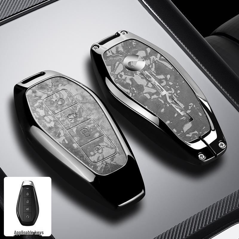 Denza D9 Key Case N7max: Metal N8/N8L Anti-drop Shell - Light Luxury, Simple Style.