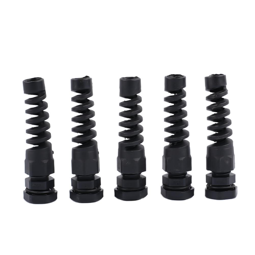 Innovative Spiral Strain Relief Protector for Cable Gland Set of 5