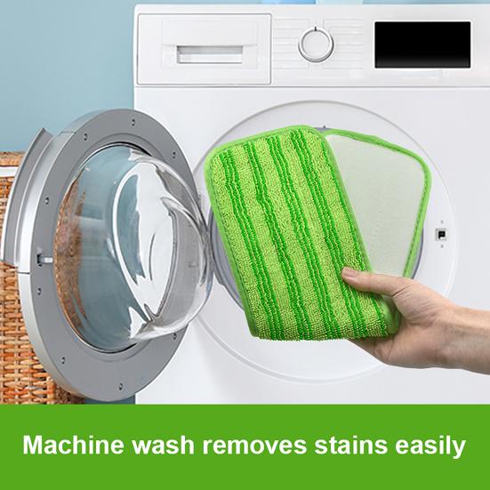 Upgraded Reusable Mop Pads for Swiffer Power Mop Microfiber Mop Pads Replacement for Floor Cleaning Stick-on Mop Refill Cushion