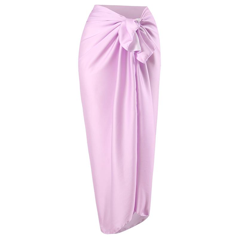 Women's Vintage Fashion Summer Beach Bikini Set 3 Pieces Swimwear Set Ruffled Padded Top High Waisted Bottom Lace Up Cover-Up Swimsuit Bathing Suit