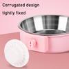Bol en Acier Inoxydable pour Cage d'Animal de Compagnie Bol d'Alimentation Anti-Renversement pour Animal de Compagnie Bol Suspendu Amovible pour Cage de Chat Chien Lapin