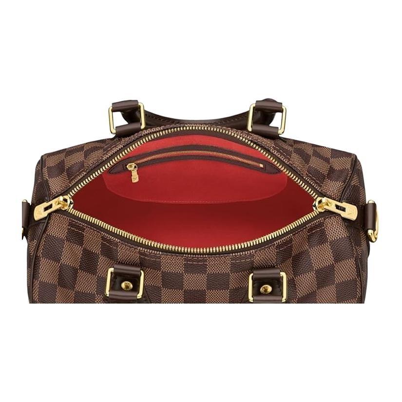 Louis Vuitton Borsa a tracolla in tela rivestita Speedy da donna, colore cuoio, N41368