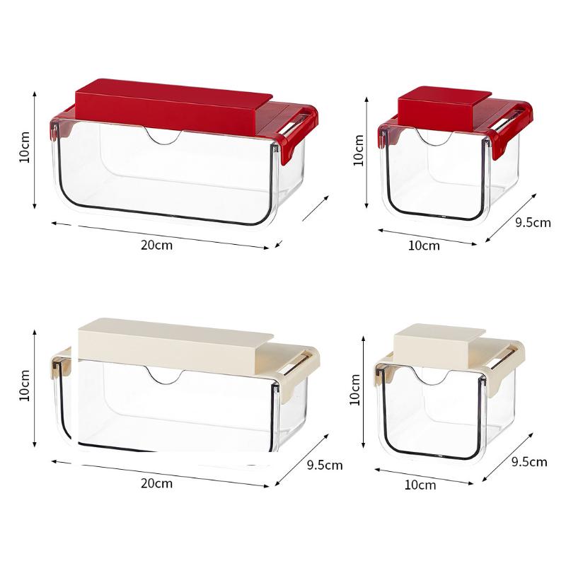 Drawer Storage Box Bathroom Transparent Suspended Cotton Swab Storage Box Under The Mirror Cabinet Pull-Out Storage Case