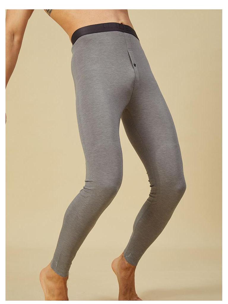 Men's Cashmere Silk Velvet Thermal Pants with Knee Pads