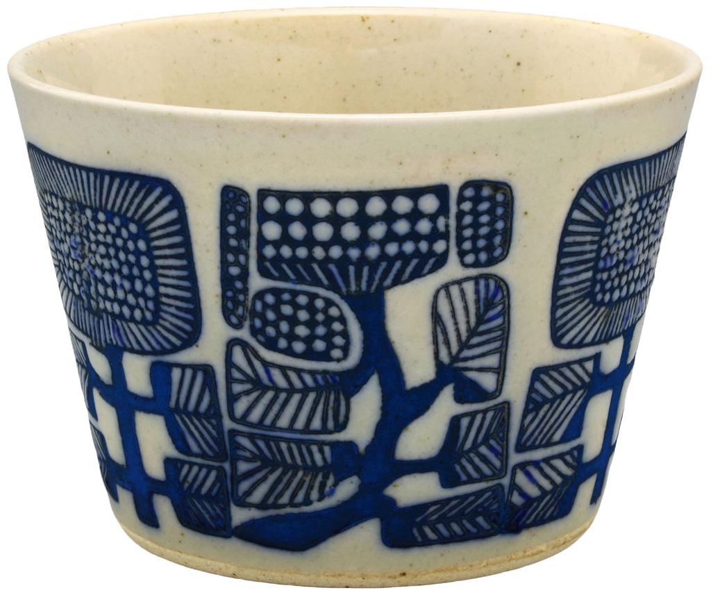Hasami Stamped Soba Choko AZTEC Approximately Diameter X Made In Product Number 21121 Ware, Kunzangama, (soba Cup), Design, 9.5cm 6.5cm Height,