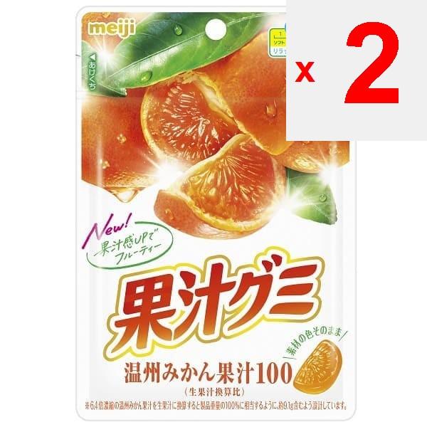 MEIJI Gummi au jus de fruit Meiji Onshu Mikan 54 gCaractéristiques : À croquer et relaxant, facile à manger” Caractéristiques : À croquer et relaxant, facile à manger”