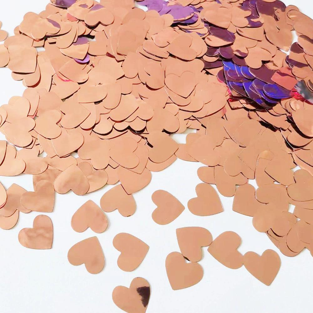 Heart-Shaped Sequin Confetti for Valentine's, Mother's Day, and Weddings