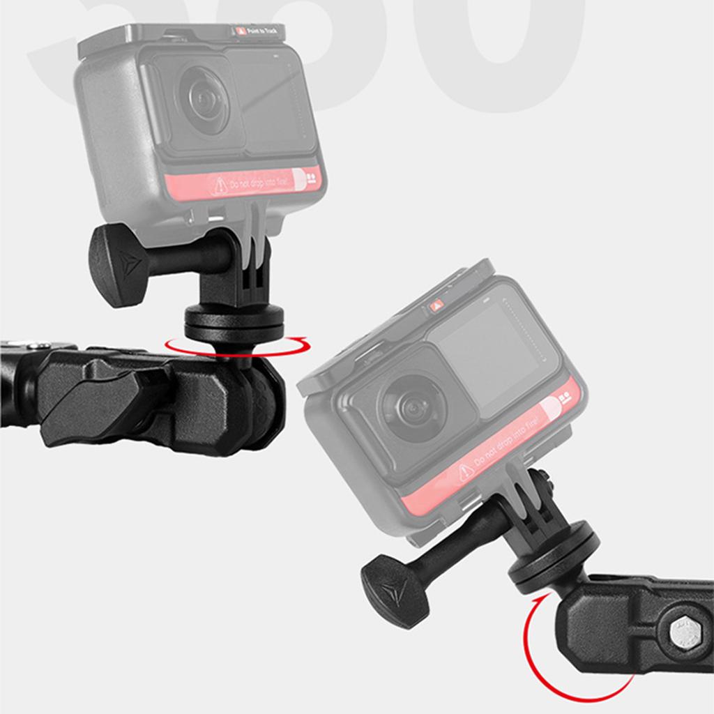 Shockproof Designings Action Camera Handlebar Mount Easily Installable Handlebar Mount for Secure Camera Mounting