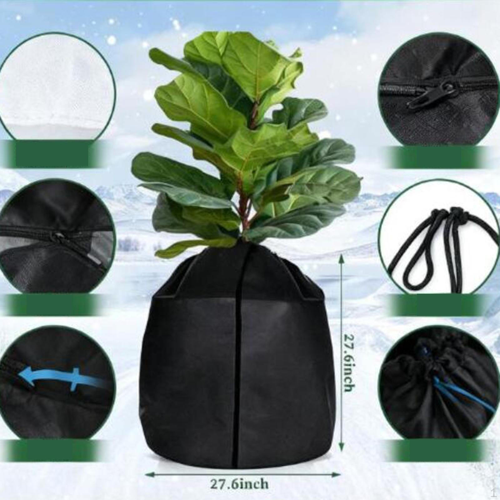 

Plant Pot Cover Protection Bag Anti Frost Winter Protector for Shrubs Fruit Trees 40cmx40cm