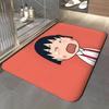 anime C-Chibi Maruko-chan Floor Mat Soft Flannel Entrance Door Mat Non Slip Absorbent Bathroom Bedroom Floor Rug