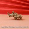 Creative Bronze Animal Model: Rhinoceros and Gorilla Ornament - Home/Office Desktop Tea Pet Decor