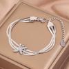 Popular bracelet, titanium steel does not fade, love zircon bracelet, high-end female light luxury niche bracelet, bracelet.