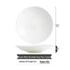 Elegant Bone China White Soup and Rice Dish - Microwave Safe, High-Quality Deep Ceramic Plate