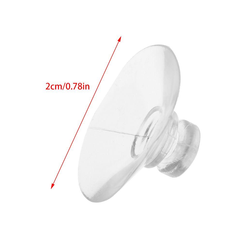30PCS Transparent Mushroom Head  Bathroom Supplies Suction Cup Suckers Cup Storage Hook Sucker Pad