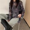 T-shirt Women Tie Dye Long Sleeve Ladies Spring Loose High Street Stylish Thin Leisure Minimalist Harajuku Ins Comfortable Chic