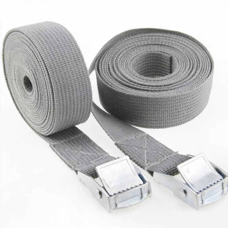 2.5cmx1m Zinc Alloy Buckle Hooks Lashing Strap W/ Buckle Nylon Quick Release Cargo Tie Down Luggage Bag Packing Straps Tied With