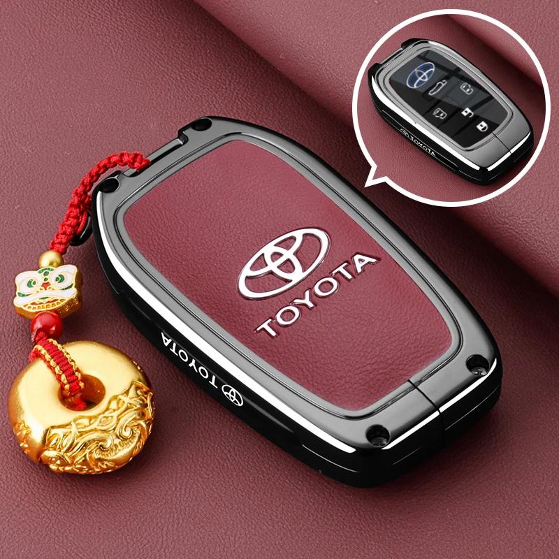 Key Fob Cover Case Compatible with 2025 2024 Toyota Sienna Highlander Corolla Crown Venza RAV4 Tacoma Fortuner Land Cruiser