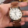 24mm Leather Watch Band for Men and Women, Vintage Handmade Horween Chromexcel Soft Leather Watch Strap Replacement