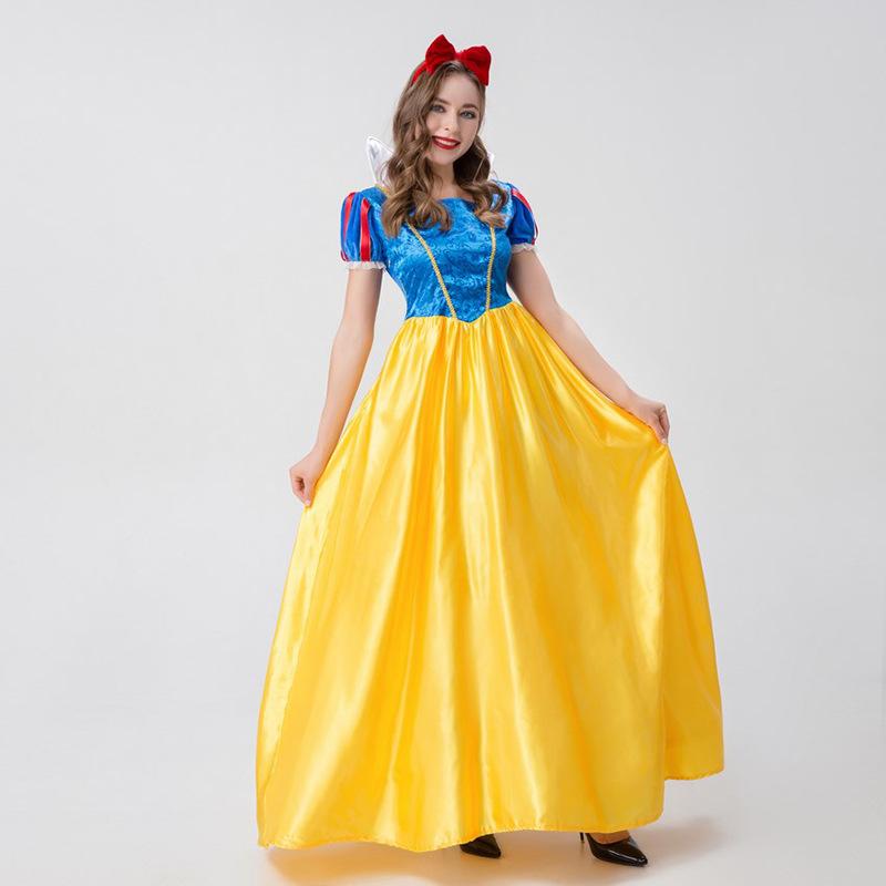 Cosplay Halloween Costume Snow White Costume Cosplay Adult Costume cos Costume Long Dress Dress Performance Costume