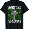 Veritas Aequitas Shamrock Clover Saint Patricks Day T-Shirt