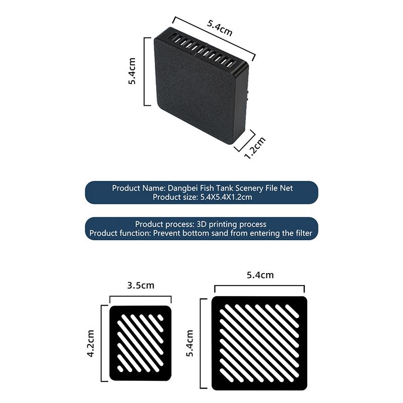 For Xiaomi Mijia Smart Aquarium Modification Backplane Bottom Stickers Import And Export Accessory Aquascape Sand Blocking Mesh