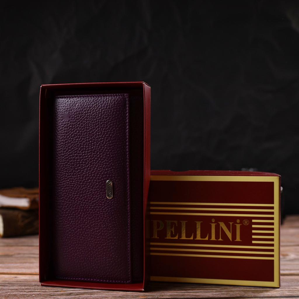 Attractive Women's Wallet Made of Genuine Leather CANPELLINI 21831 Lilac