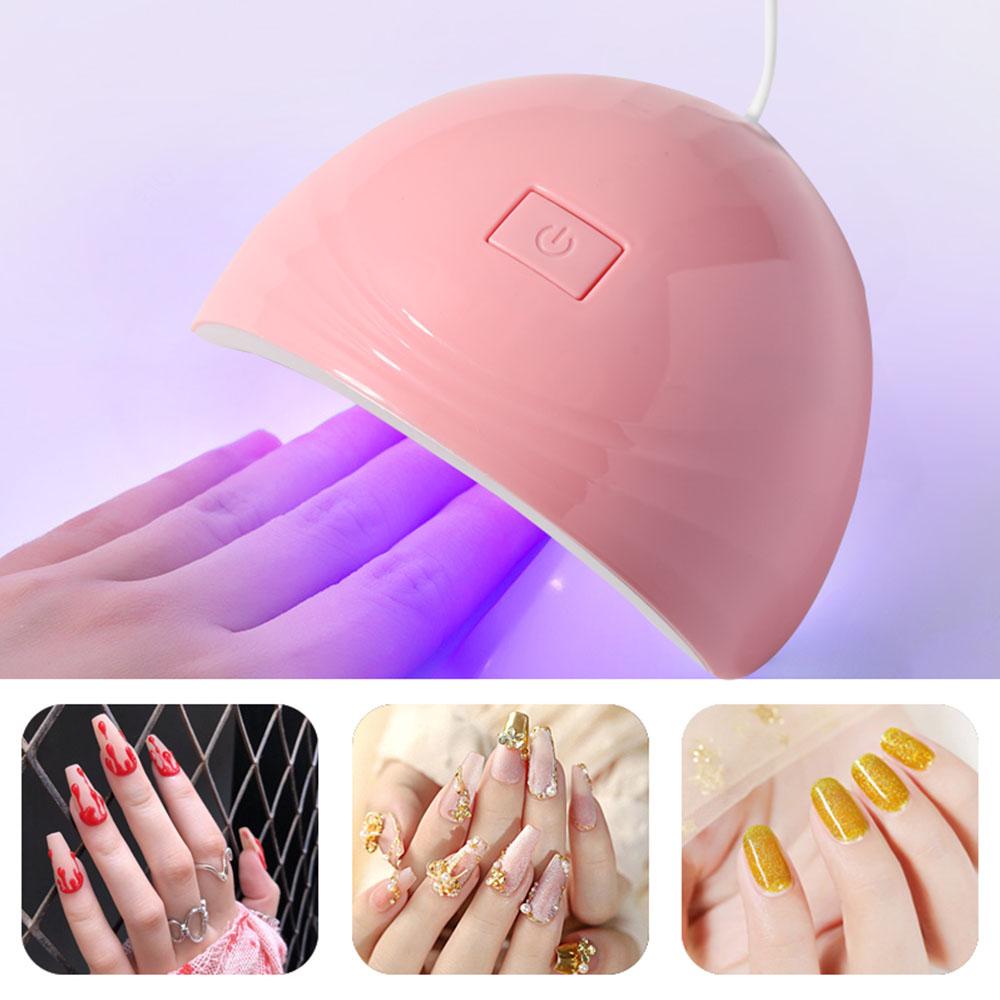 Lampă de uscare profesională pentru salonul de unghii Manichiură UV Uscător de unghii Oja cu gel de întărire cu temporizator inteligent USB Lumina soarelui Nail Art