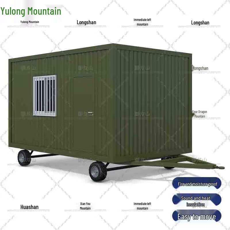 Military Green Prefabricated Container Mobile House