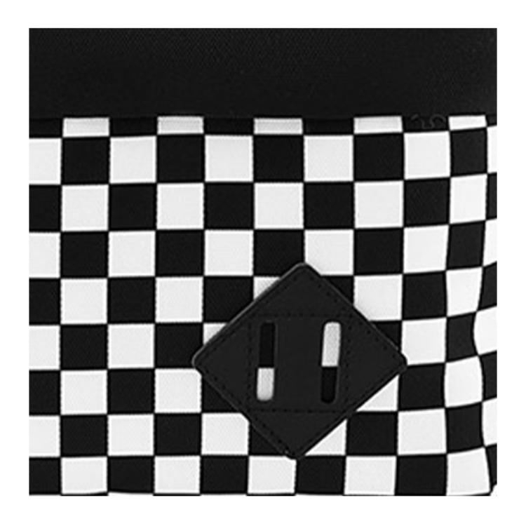 Vans Checkerboard Zip Crossbody Bag Unisex bags Black White VN0A53DO705