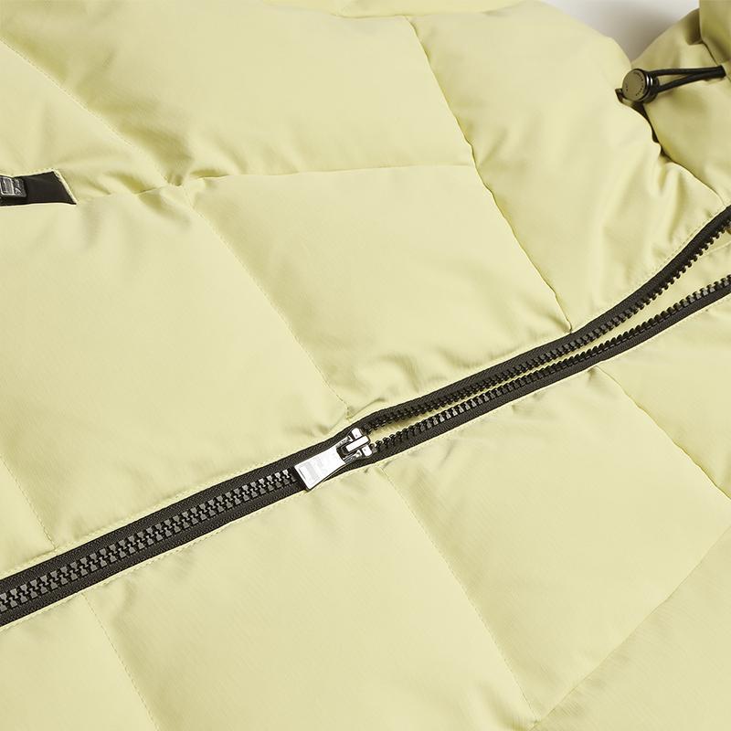 Fila White Fashion Casual Versatile Lightweight Warm Waterproof Breathable Woven Hooded Down Jacket Women Outerwear F11W543906FMT