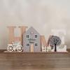 1pc - Pastoral-Themed Wooden Letter HOME Decor | Creative Wooden Craft, Ideal for Home, Office, and Bedroom Decor, Perfect Gift for Friends and Family