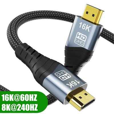 HDMI 2.2 Zertifiziertes Kabel für TV PS5 Xbox Switch HDR eARC 1m 2m 3m 5m Lang 16K 60Hz 12K 10K 120Hz 8K 240Hz High Speed Videokabel