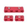 X AUTOHAUX Engine Spark Plug Wire Separator Loom Divider Organizer Clamp Aluminum Alloy 28mm 2 Sets Red