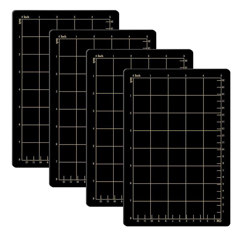 

A84E-6Inchx8.9Inch Magnetic Spacers With Card Size Grid Cutter Accessories 0.8Mm Thick Black Embossing Machine Die Mats чёрный