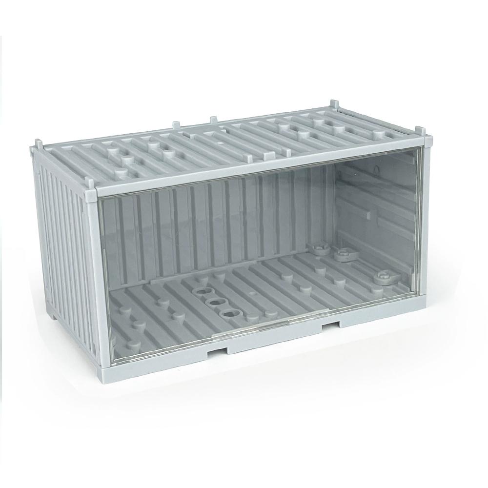 Building Block Display Box Small Particles Suitable For Lego Minifigures Clear Desktop Dust Box Stackable Storage Square Box