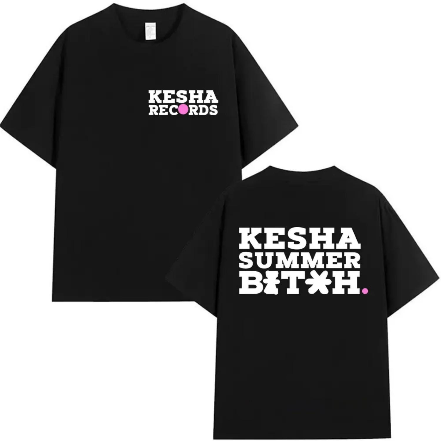 

Kesha Records Tour 2026 Print Graphic T Shirt Men Women s Summer Fashion O-Neck T-shirts Casual Cozy Cotton Short Sleeve T-shirt S