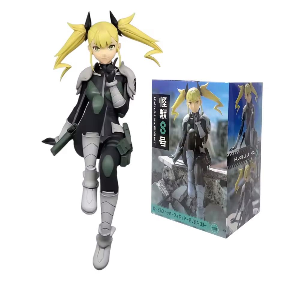 Anime 8/15cm Figurine Kaiju No. 8 Soshiro Hoshina Kikoru Shinomiya Action Model Pvc Toy Collection Desktop Accessories Gift