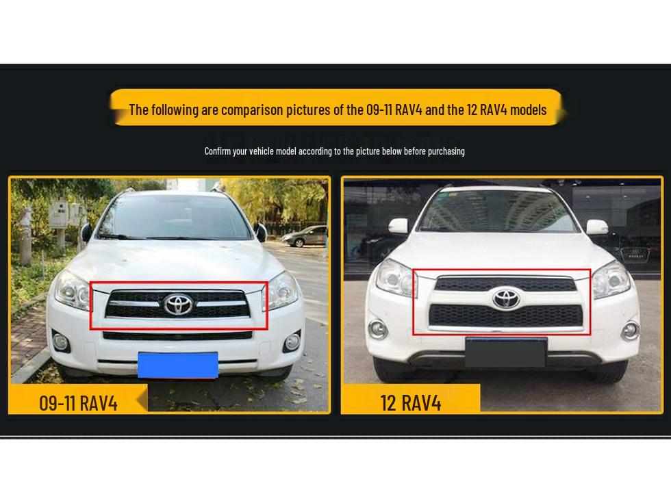 Compatible Front & Rear Bumper Guard Kit for 2009-2013 Toyota RAV4